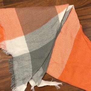 Cozy Orange and Gray scarf